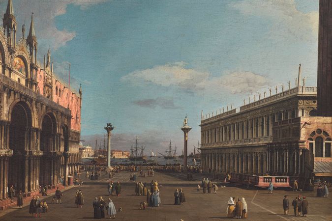 Piazzetta San Marco con la Loggetta e la Libreria