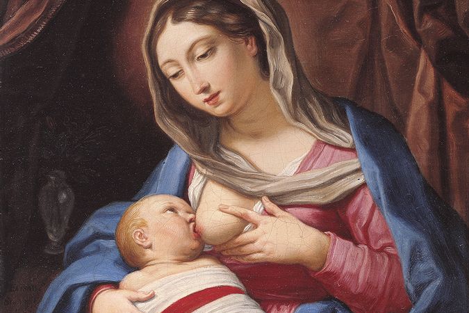 La madonna che allatta il bambino