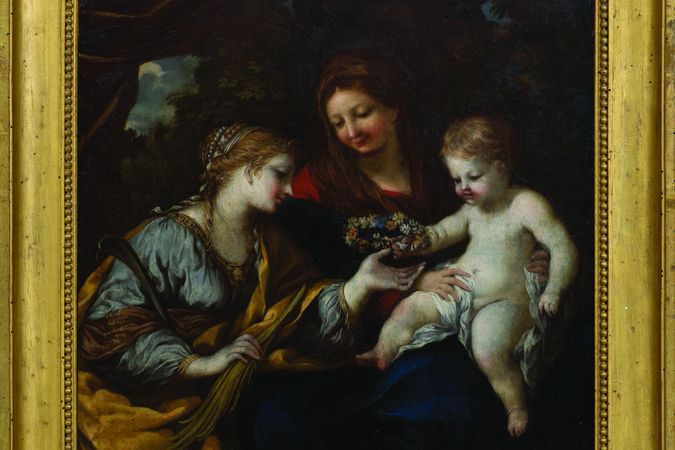 Madonna col Bambino e Santa Martina 