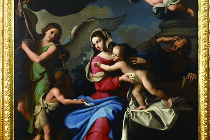 Sacra Famiglia con i santi Giovannino e Anna 