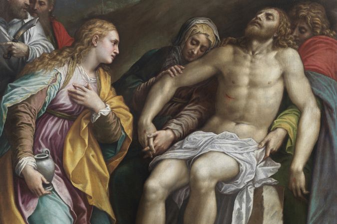 Compianto su Cristo morto con i Santi Bartolomeo e Paolo