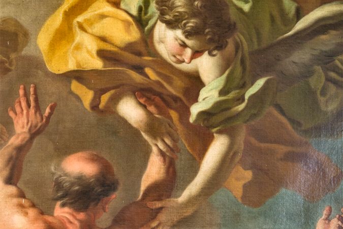 La Madonna intercede presso la SS. Trinità per le anime purganti