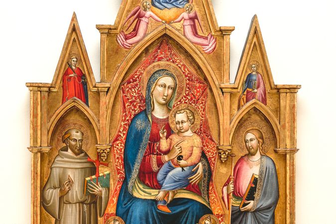 Madonna col Bambino in trono fra due angeli musicanti e san Francesco d’Assisi e san Giacomo Maggiore