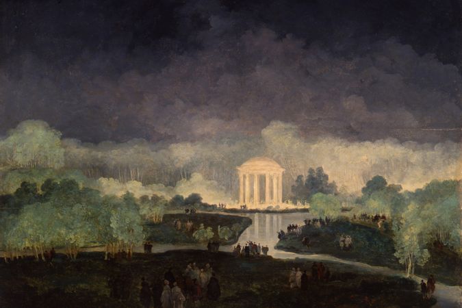 Festa notturna nei giardini del Petit Trianon