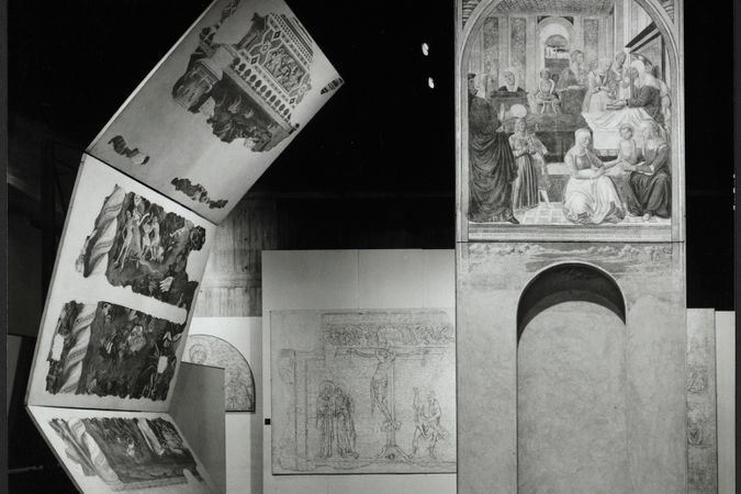 Allestimento della mostra Frescoes from Florence