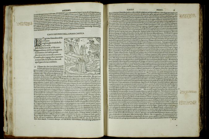 Dante Alighieri, Commedia (commento di Cristoforo Landino), Venezia, Pietro Piasi, 18 novembre 1491 (Triv. Inc. Dante 5)