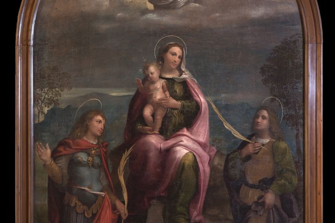 Madonna col bambino, il redentore, San Vito e San Modesto