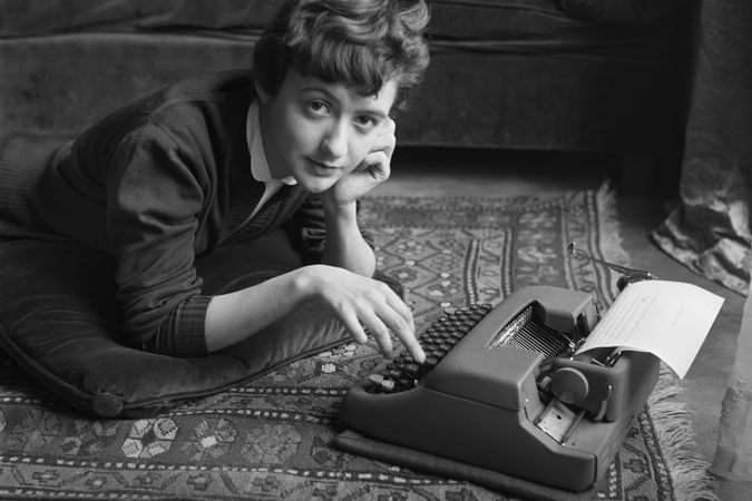 La scrittrice Françoise Sagan