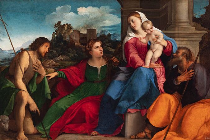 Madonna col Bambino e san Giuseppe tra i santi Giovanni Battista e Caterina d'Alessandria