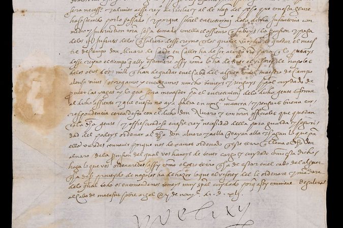 Lettera di Carlo V a Ferrante I Gonzaga