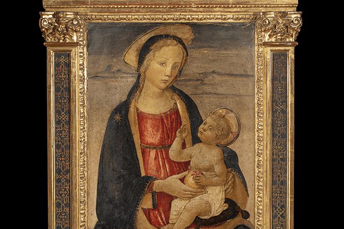 Madonna con bambino tabernacolo