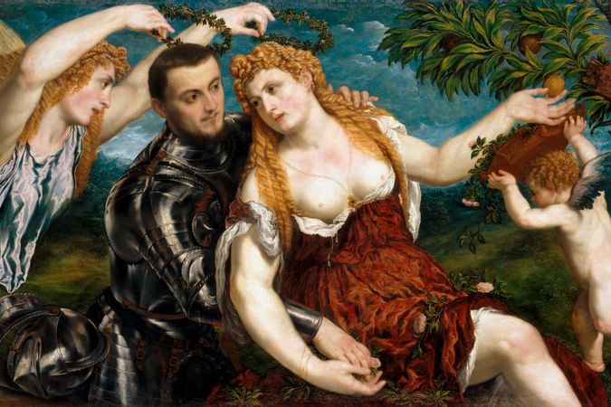 Marte, Venere e Cupido incoronati da Imeneo