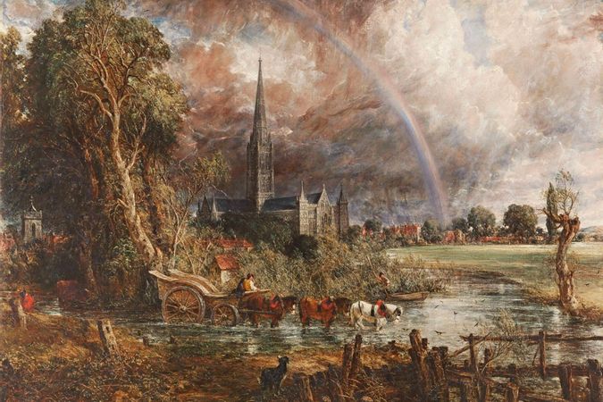 La Cattedrale di Salisbury vista dai prati