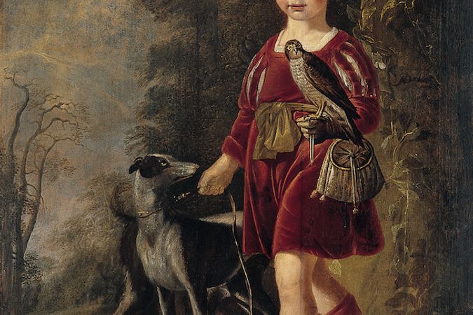 Ritratto di giovane falconiere