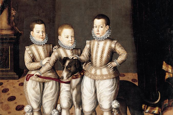 Ritratto dei Principi Vittorio Amedeo, Emmanuele Filiberto e Filippo Emanuele di Savoia