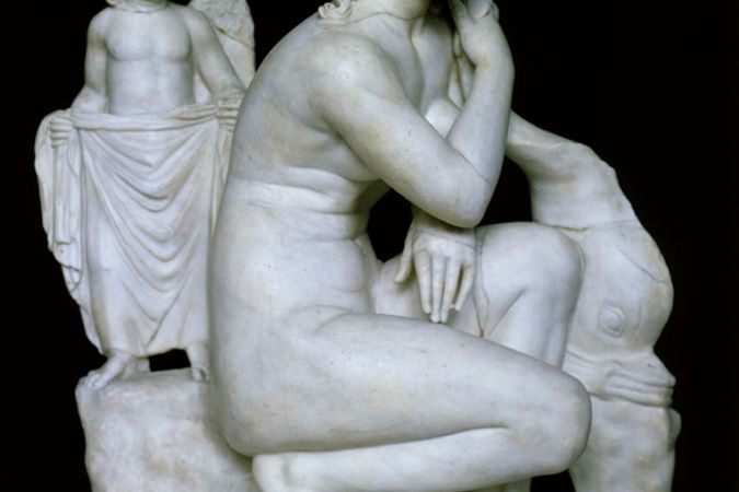 Statua di Afrodite accovacciata