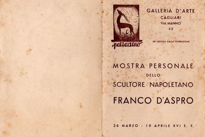 Catalogo prima personale a Cagliari 