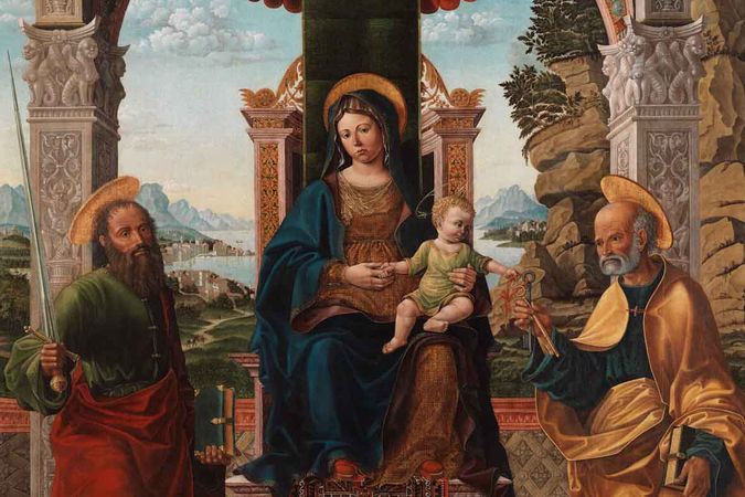 Madonna in trono tra i Santi Paolo e Pietro