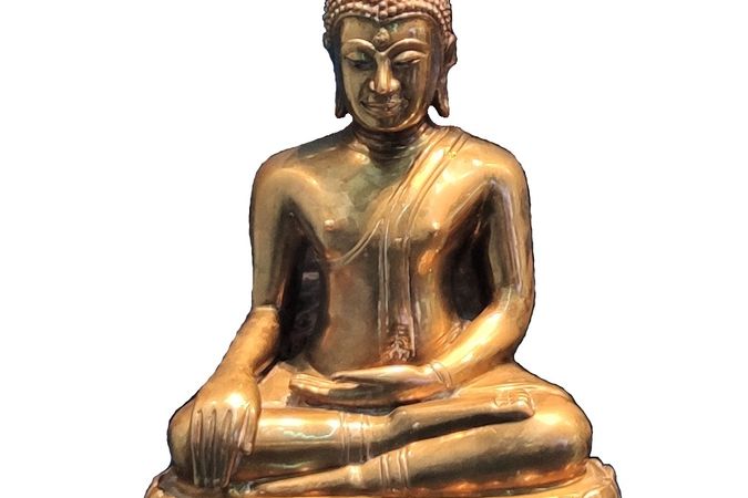 Buddha seduto nella posizione del loto