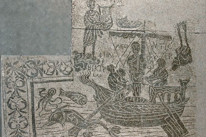 Mosaico con Ulisse e le Sirene