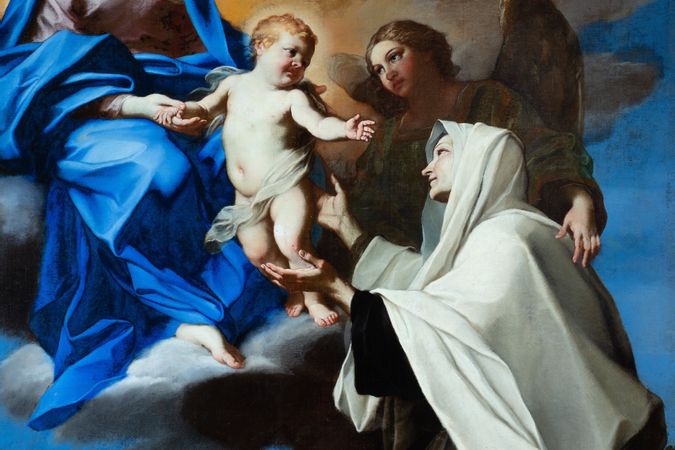 La Vergine con il Bambino appaiono a santa Francesca Romana