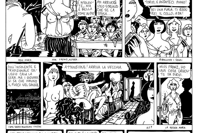 prima tavola del fumetto "Ada nella giungla" 