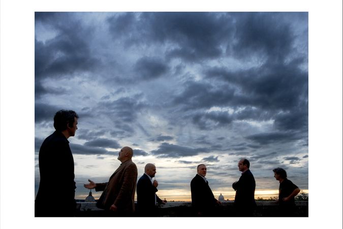 Bruno Ceccobelli, Gianni Dessì, Giuseppe Gallo, Nunzio, Piero Pizzi Cannella, Marco Tirelli all’Accademia di Francia 