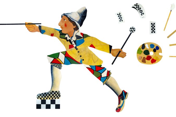 Arlecchino pittore