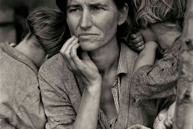 Destitute pea pickers in California