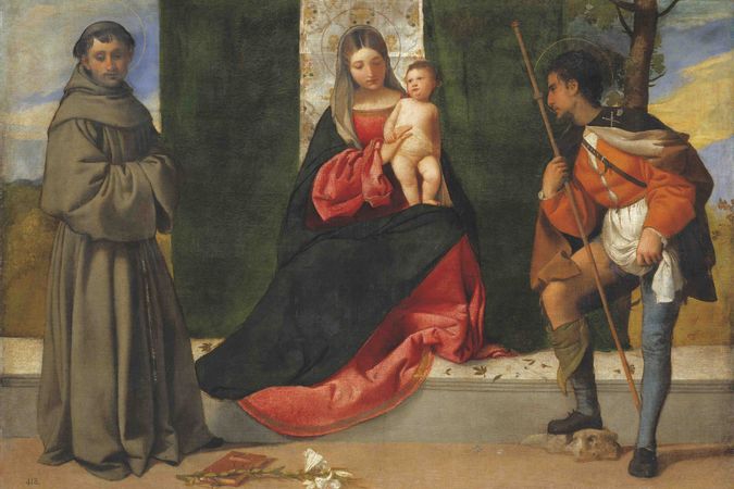 Madonna con il Bambino tra sant’Antonio da Padova e san Rocco