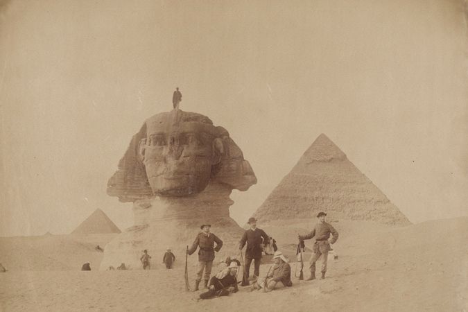 La Grande Sfinge e le piramidi di Giza in Egitto