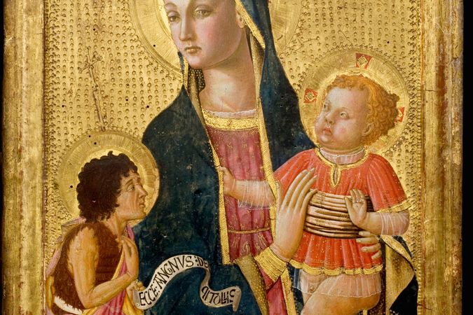 Madonna con Bambino, San Giovanni Battista