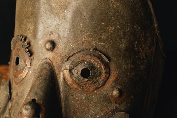  Fool's mask, Hever castle, England (torture)