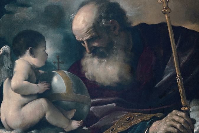 Padre Eterno con un angioletto