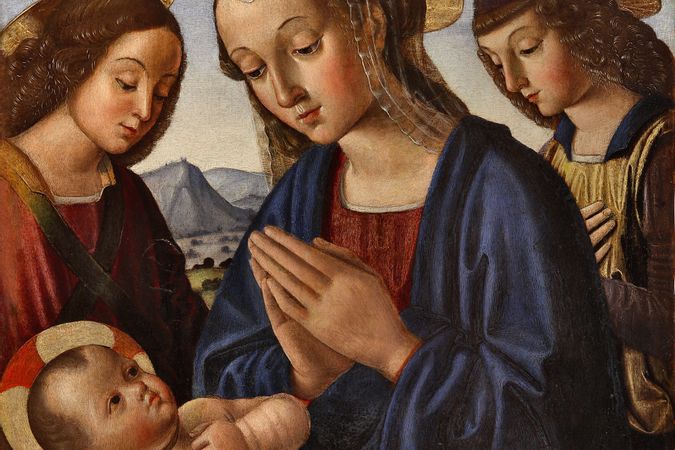 Madonna col Bambino e due angeli