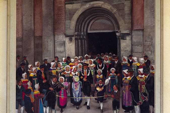 Corteo nuziale a Casteldelfino