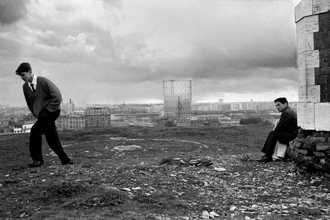 Pier Paolo Pasolini al 'monte dei cocci', Roma