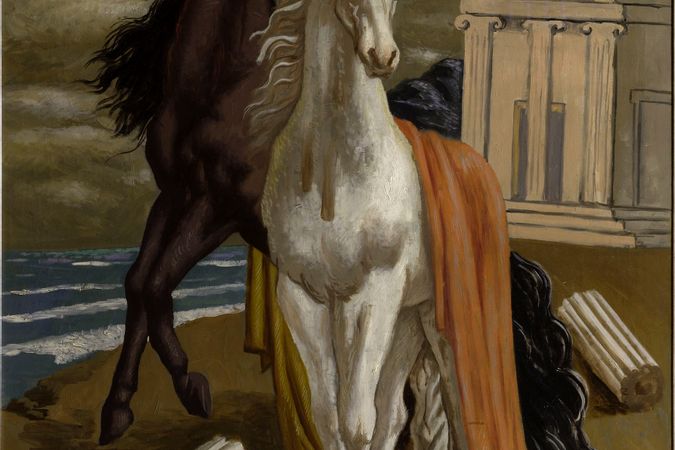 Le cheval d’Agamèmnon (due cavalli sulla spiaggia)