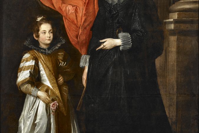 Ritratto di Geronima Sale Brignole con la figlia Maria Aurelia