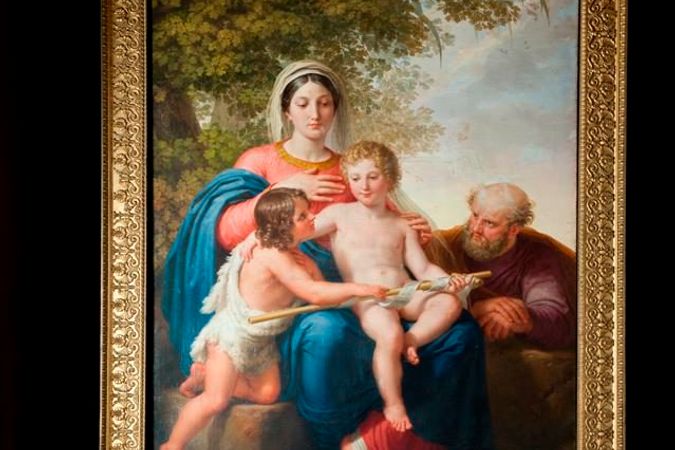 Sacra famiglia con San Giovannino