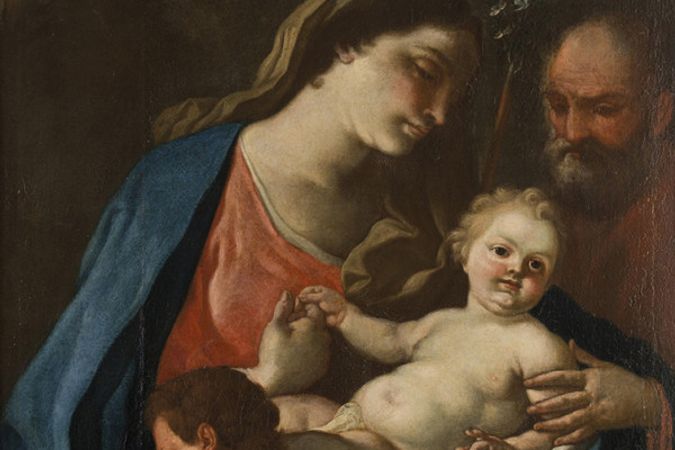 Sacra Famiglia con San Giovanni Battista bambino