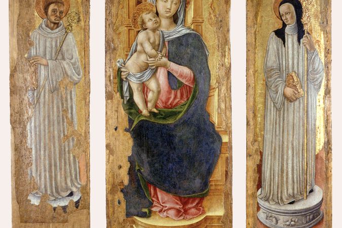  Madonna con Bambino in trono tra San Benedetto e Santa Scolastica