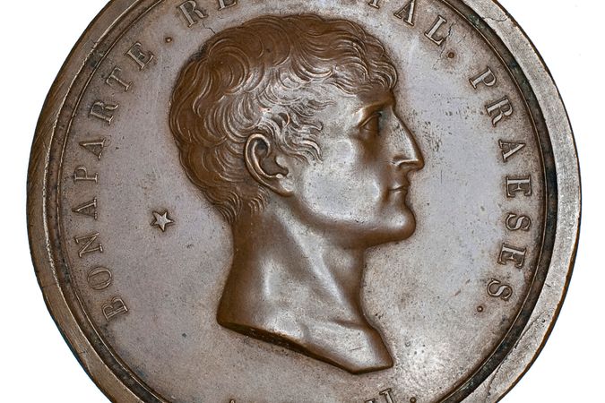 Medaglia di Napoleone Bonaparte Presidente della Repubblica italiana