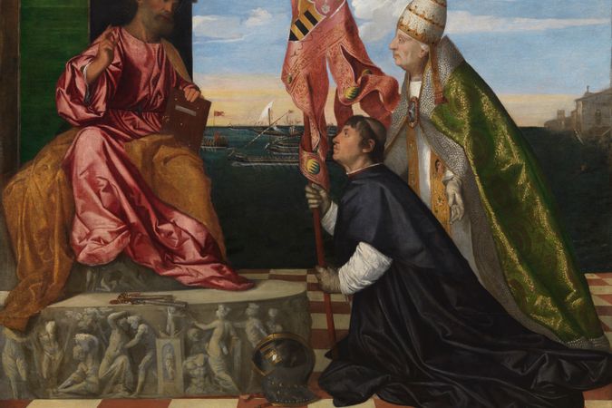 Jacopo Pesaro presentato a San Pietro da Papa Alessandro VI