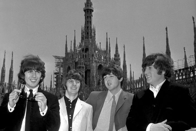 I Beatles sul tetto del Duomo