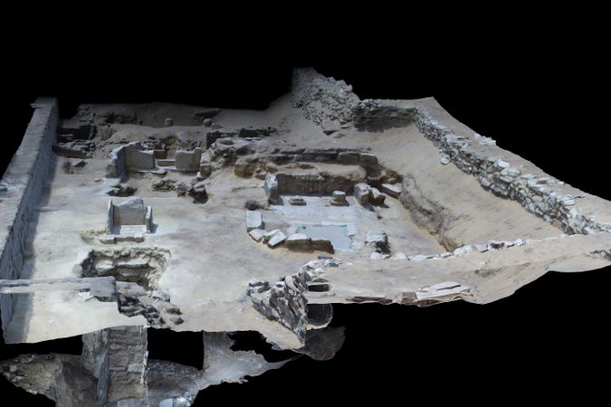 Modellazione 3D dello scavo di Saqqara