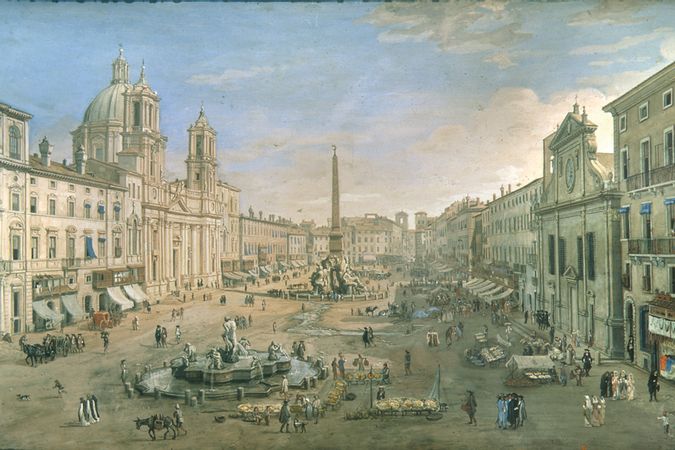 Veduta su Piazza Navona