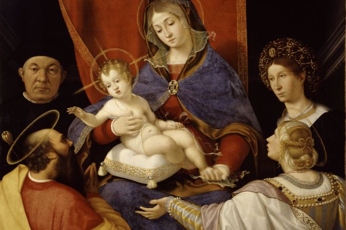 Madonna col Bambino e i santi Paolo e Agnese con i donatori Paolo e Agnese Cassotti