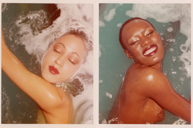 Pat Cleveland and Grace Jones