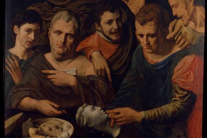 Autoritratto di Frans Floris e William Key con Tito, Caio e Vitellio